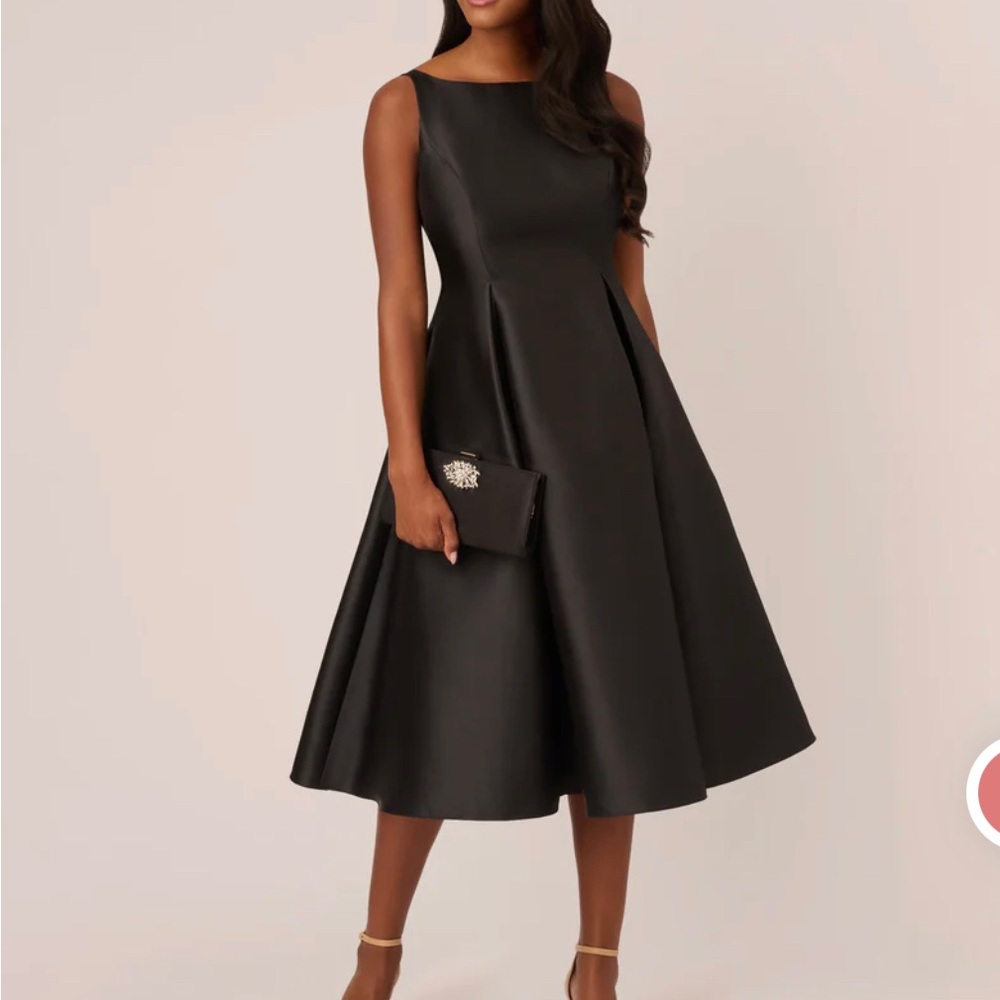 Adrianna Papell Mikado Midi Dress Size 14 PETITE